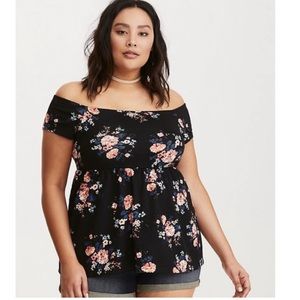 Torrid off shoulder top